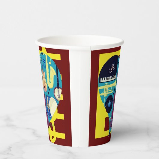 Jazz Blues Pappbecher (Rechts)