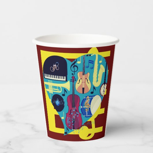 Jazz Blues Pappbecher (Vorderseite)