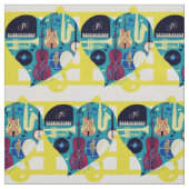 Jazz Blues Stoff (Muster)