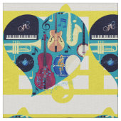 Jazz Blues Stoff (Nahaufnahme)