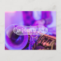 Jazz Blues Thema Retro Party Einladung