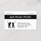 Jazz Business Card Visitenkarte (Vorderseite)