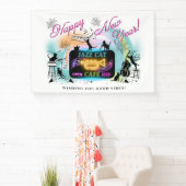 Jazz Cat Cafe Neujahrsbanner Banner (InSitu)