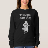 Jazz Cat Drummer Sweatshirt (Vorderseite)