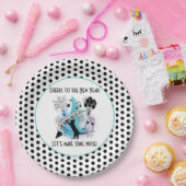 Jazz Cat | Klavier | Feiern zum neuen Jahr Pappteller (Party)