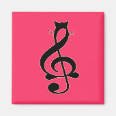 Jazz Cat Magnet (Vorne)
