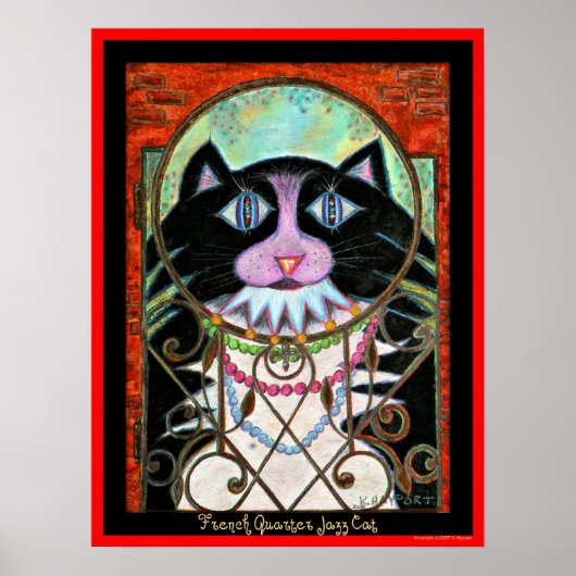 Jazz Cat Poster (Vorne)
