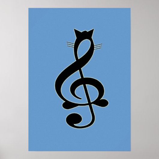 Jazz Cat Poster (Vorne)
