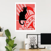 Jazz Cat Poster (Heimbüro)