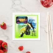 Jazz Cats | Double Bass Paper Napkins Serviette (Beispiel)