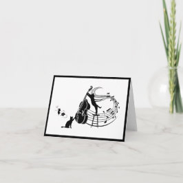 Jazz Cats | Falsche doppelte Notizkarte