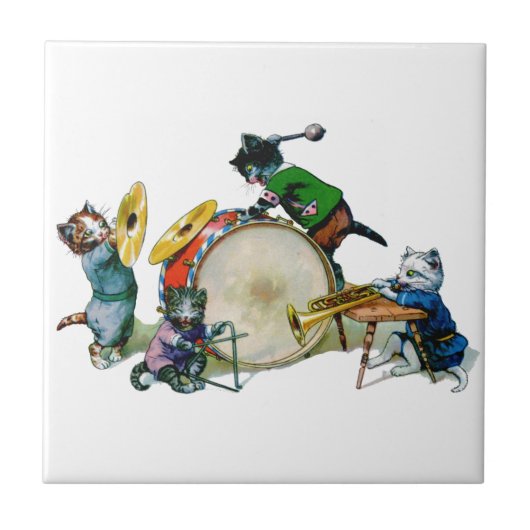 Jazz Cats Fliese (Vorderseite)