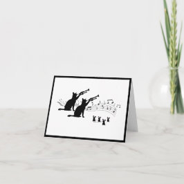 Jazz Cats | geklappte Trumpetkarte