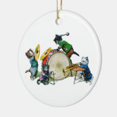 Jazz Cats Keramikornament (Links)