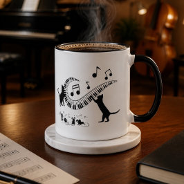 Jazz Cats | Klavier | Tasse des Kaffees