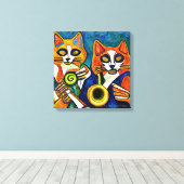 Jazz Cats Leinwanddruck (Insitu (Holzboden))