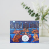 Jazz Cats Post Card Postkarte (Stehend Vorderseite)