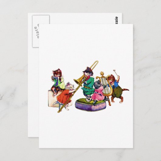 Jazz Cats Postkarte (Vorne/Hinten)