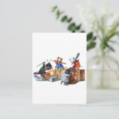 Jazz Cats Postkarte (Stehend Vorderseite)