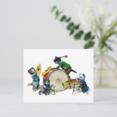 Jazz Cats Postkarte (Stehend Vorderseite)