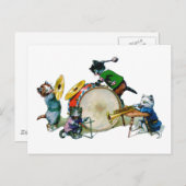 Jazz Cats Postkarte (Vorne/Hinten)