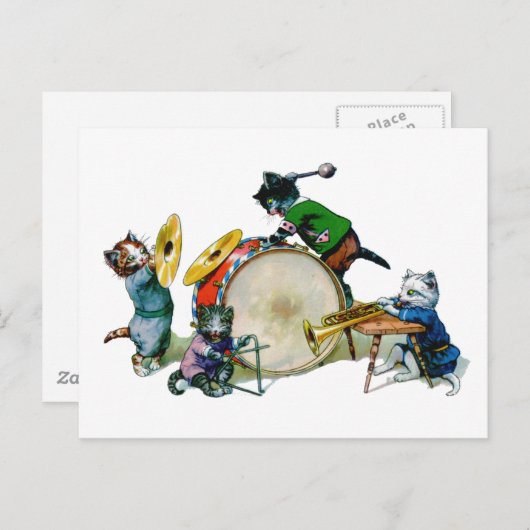 Jazz Cats Postkarte (Vorne/Hinten)