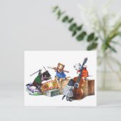 Jazz Cats Postkarte (Stehend Vorderseite)