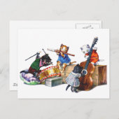 Jazz Cats Postkarte (Vorne/Hinten)
