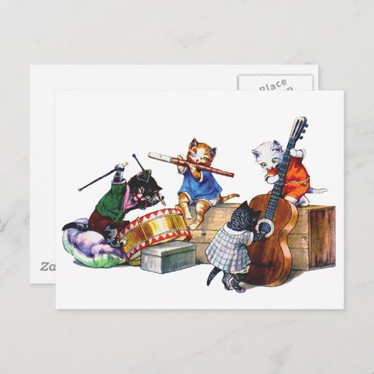 Jazz Cats Postkarte (Vorne/Hinten)