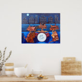 Jazz Cats Print Poster (Küche)
