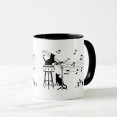 Jazz Cats | Trommel | Tasse des Kaffees (VorderseiteRechts)