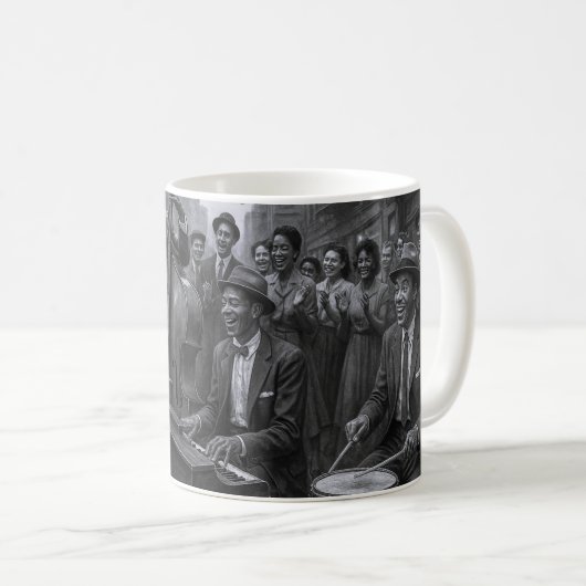 Jazz Cheers Street Groove Kaffeetasse (VorderseiteRechts)