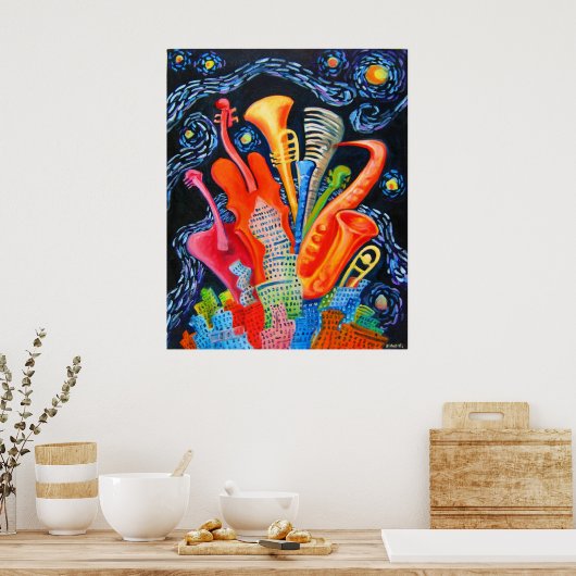 JAZZ CITY POSTER (Küche)