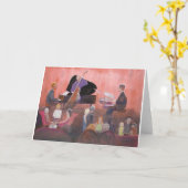 Jazz Club Karte (Gelbe Blume)