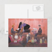 Jazz Club Postkarte (Vorne/Hinten)