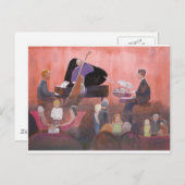 Jazz Club Postkarte (Vorne/Hinten)
