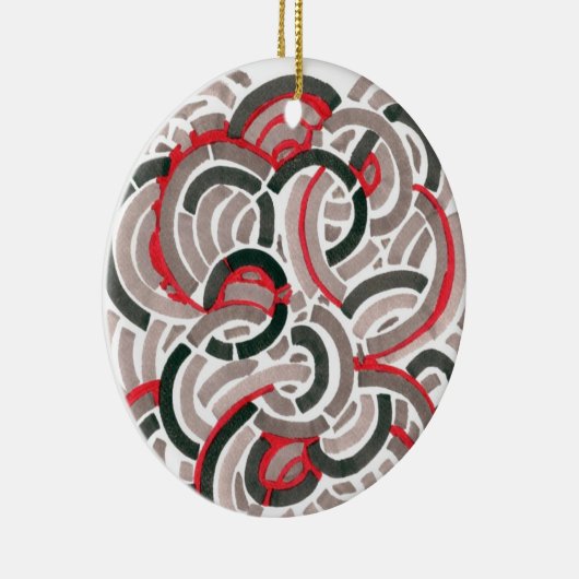 Jazz Coils Holiday Keramik Ornament (Rechts)