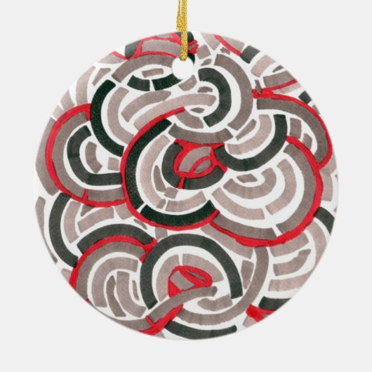 Jazz Coils Holiday Keramik Ornament (Hinten)