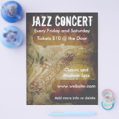 Jazz Concert Saxophone Flyer (Einzeln)