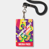 JAZZ CORPORATE MEDIA I.D. EVENT PASS AUSWEIS (Vorderseite mit Lanyard)