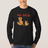 Jazz Dance Fox Family Dancing Instructor T-Shirt (Vorderseite)