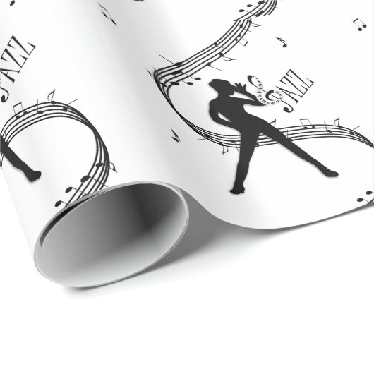 Jazz Dance Geschenkpapier (Rolleneckpunkt)