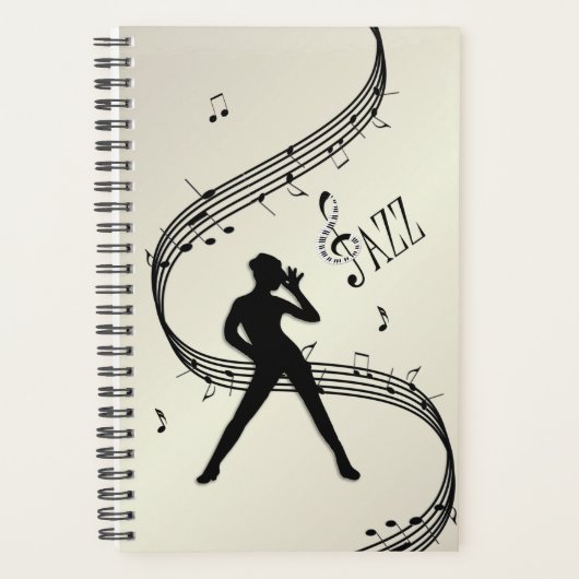 Jazz Dance Golden Music Planner Planer (Vorderseite)