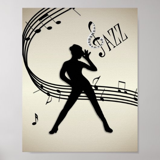 Jazz Dance Golden Music Poster (Vorne)