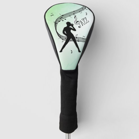 Jazz Dance Green Music Golf Headcover (Vorderseite)
