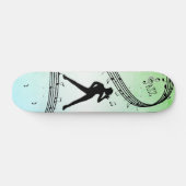 Jazz Dance Green Music Skateboard (Horizontal)