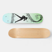 Jazz Dance Green Music Skateboard (Horizontal)