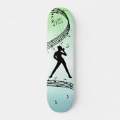 Jazz Dance Green Music Skateboard (Vorne)