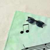 Jazz Dance Green Music Strandtuch (Beispiel)