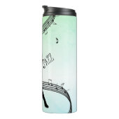 Jazz Dance Green Music Thermosbecher (Nach rechts gedreht)